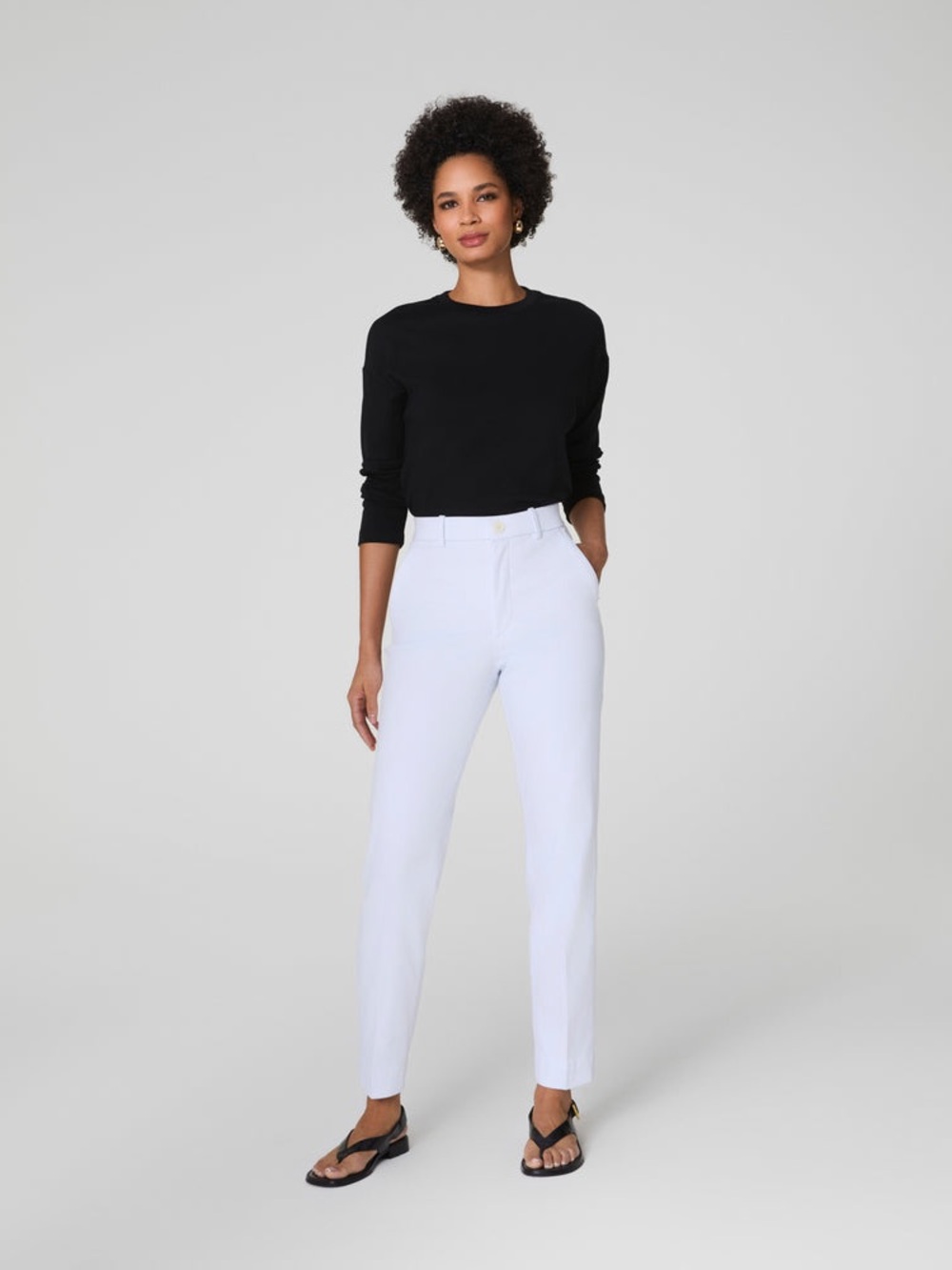 SPANX Women's Straight Leg Jeans in White